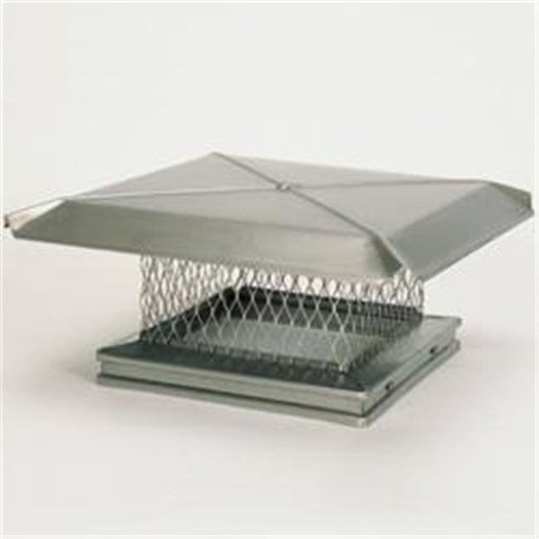 Integra Miltex Gelco 13103 8 Inch  x 13 Inch  Gelco Stainless Steel Single-flue Chiminey Cap  304-alloy 13103